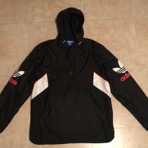 Adidas half zip windbreaker